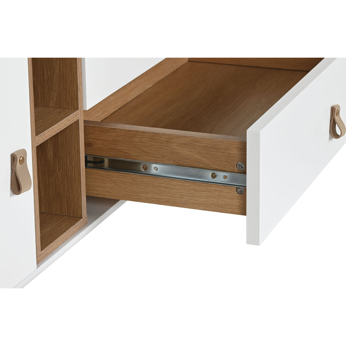 Mueble de TV Home ESPRIT Blanco Natural Polipropileno Madera MDF 140 x 40 x 55 cm 8 S3056993_7