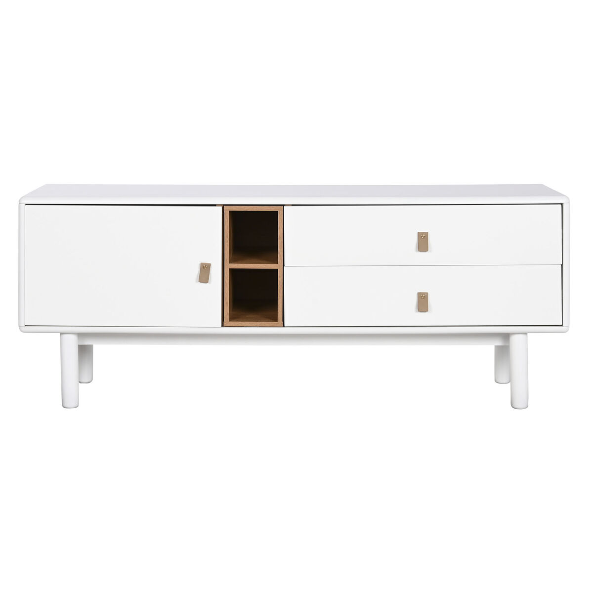 Mueble de TV Home ESPRIT Blanco Natural Polipropileno Madera MDF 140 x 40 x 55 cm 10 S3056993_9