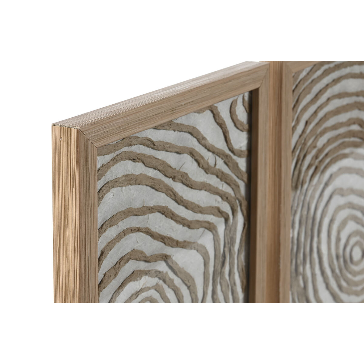 Juego de 3 cuadros Home ESPRIT Papel Cristal 20 x 2 x 30 cm (3 Piezas) 2 S3054655_1