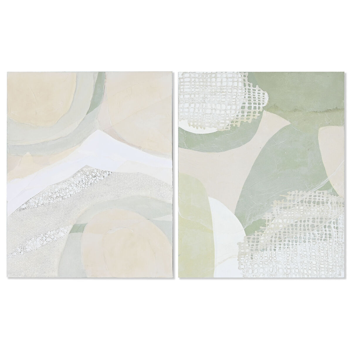 Cuadro Home ESPRIT Abstracto Moderno 80 x 3,8 x 100 cm (2 Unidades) 1 S3056016_0
