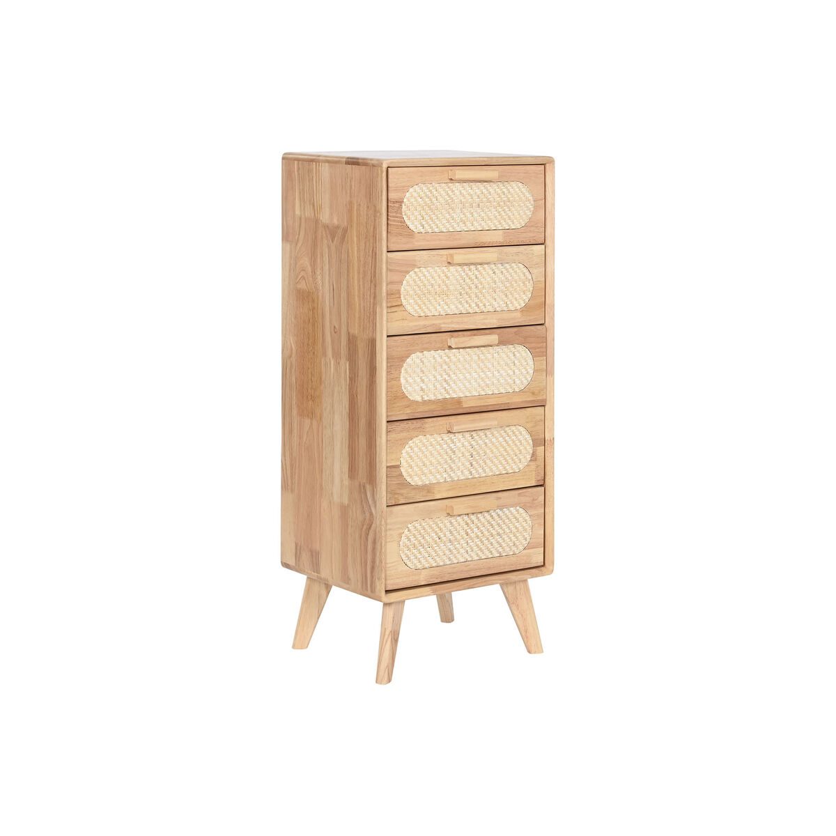 Cajonera Home ESPRIT Natural Metal Madera de caucho 40 x 30 x 78 cm 1 S3054682_0