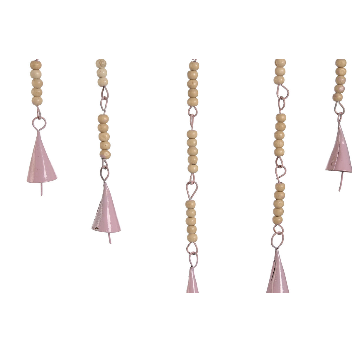 Decoración Colgante Home ESPRIT Azul Blanco Gris Rosa Hierro Luna Sol 33 x 1 x 77 cm (4 Unidades) 3 S3057659_2