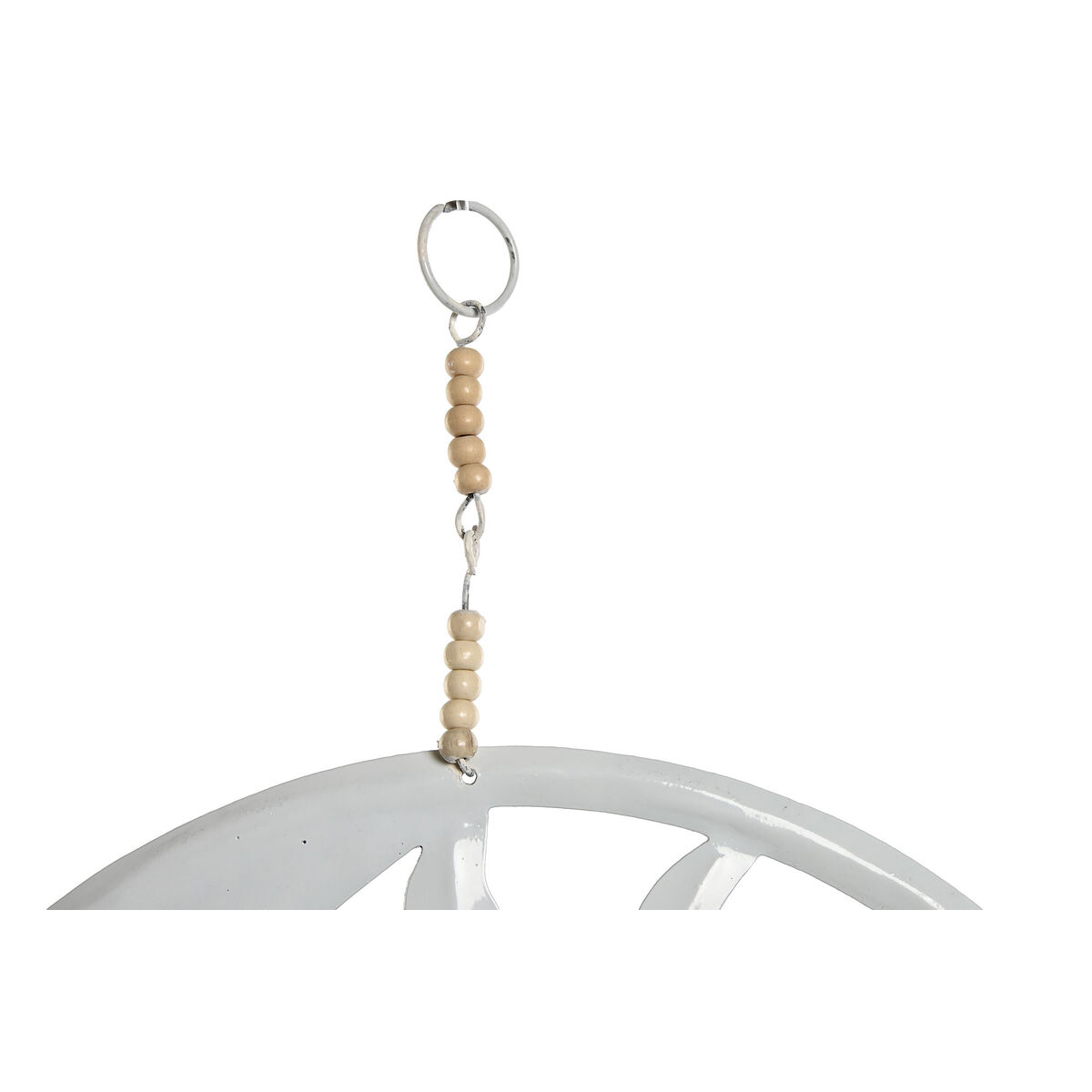 Decoración Colgante Home ESPRIT Azul Blanco Gris Rosa Hierro Luna Sol 33 x 1 x 77 cm (4 Unidades) 4 S3057659_3