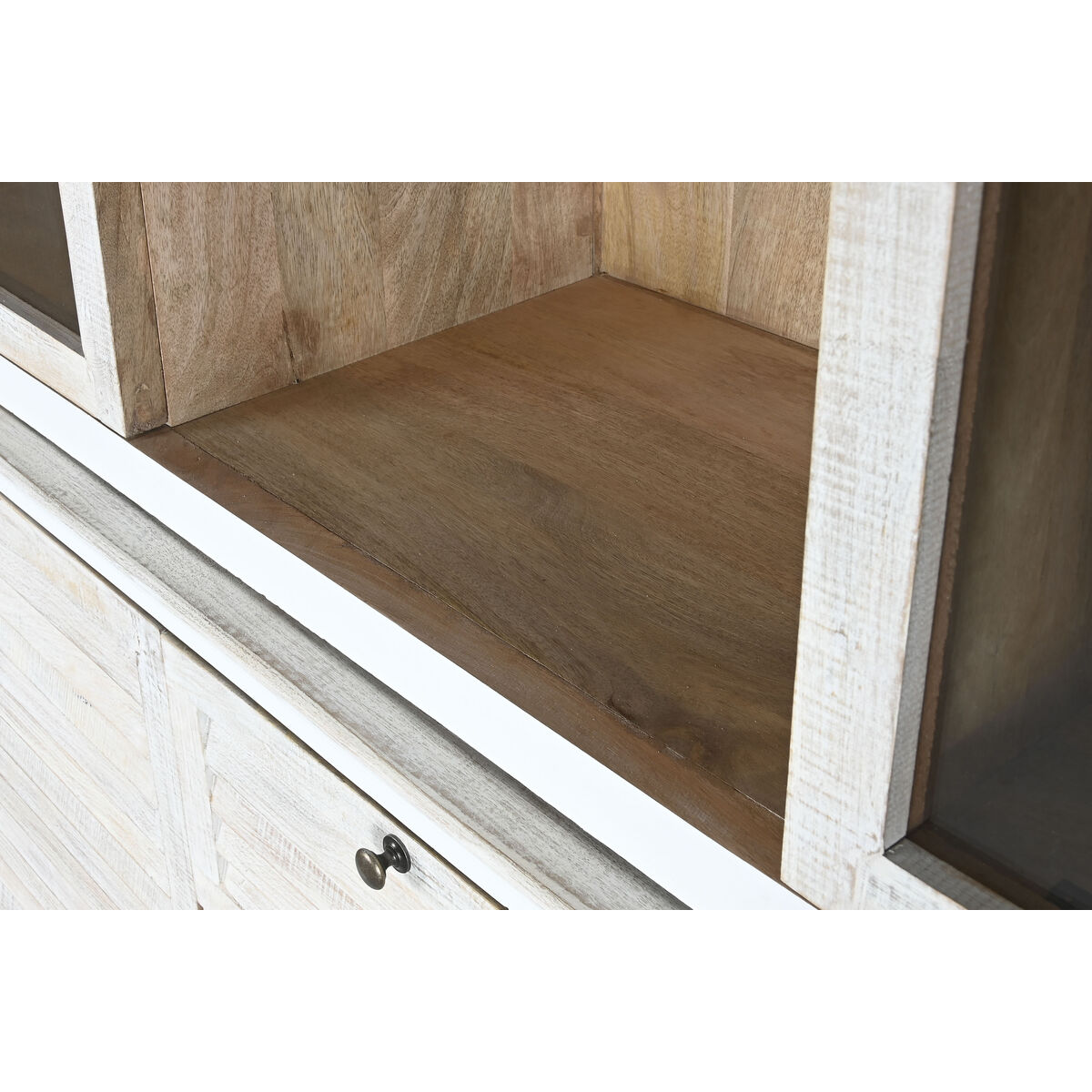 Vitrina Home ESPRIT Cristal Madera de mango 180 x 45 x 220 cm 3 S3056477_2