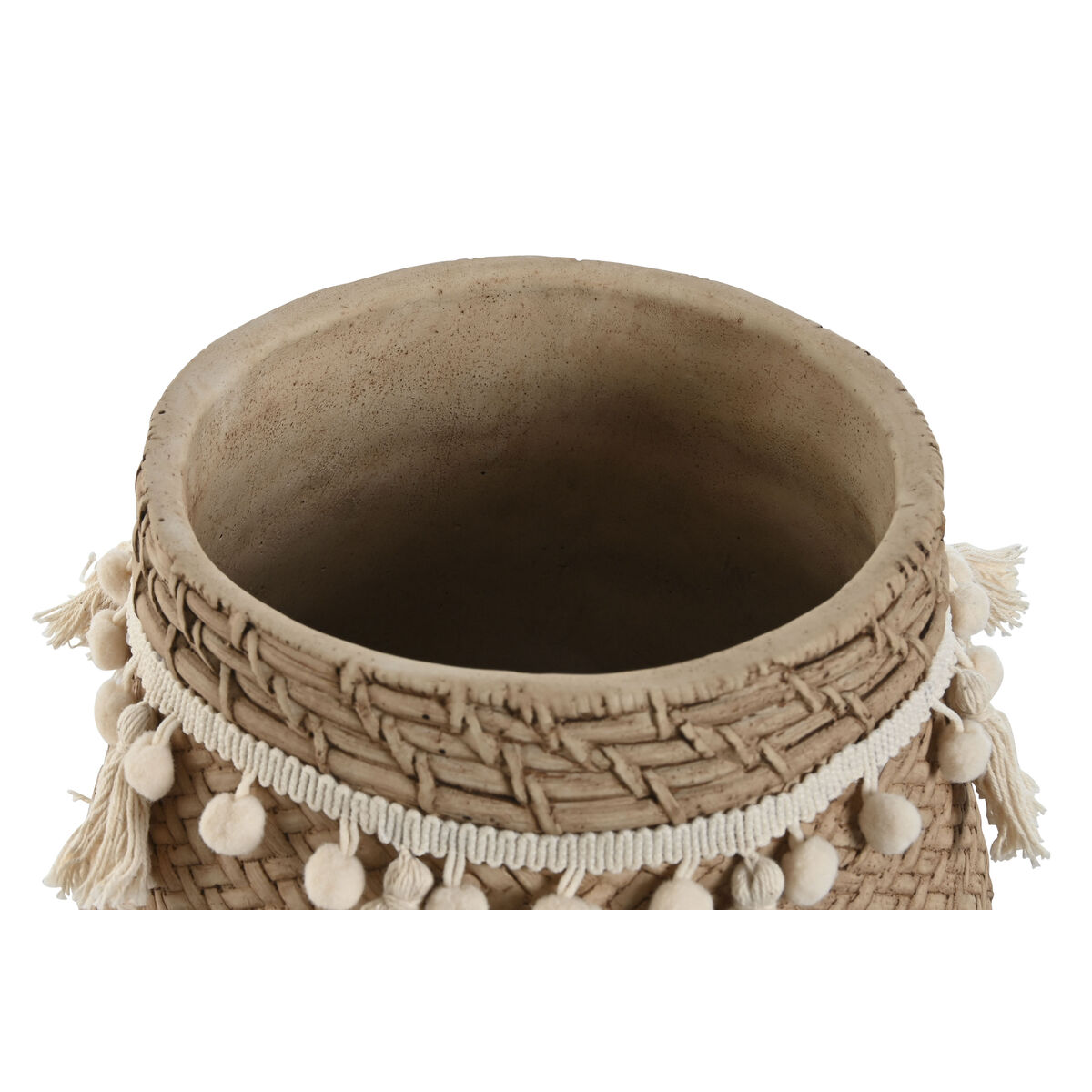 Set de Maceteros Home ESPRIT Marrón claro Cemento Tropical 30 x 29 x 25 cm 2 S3056419_1