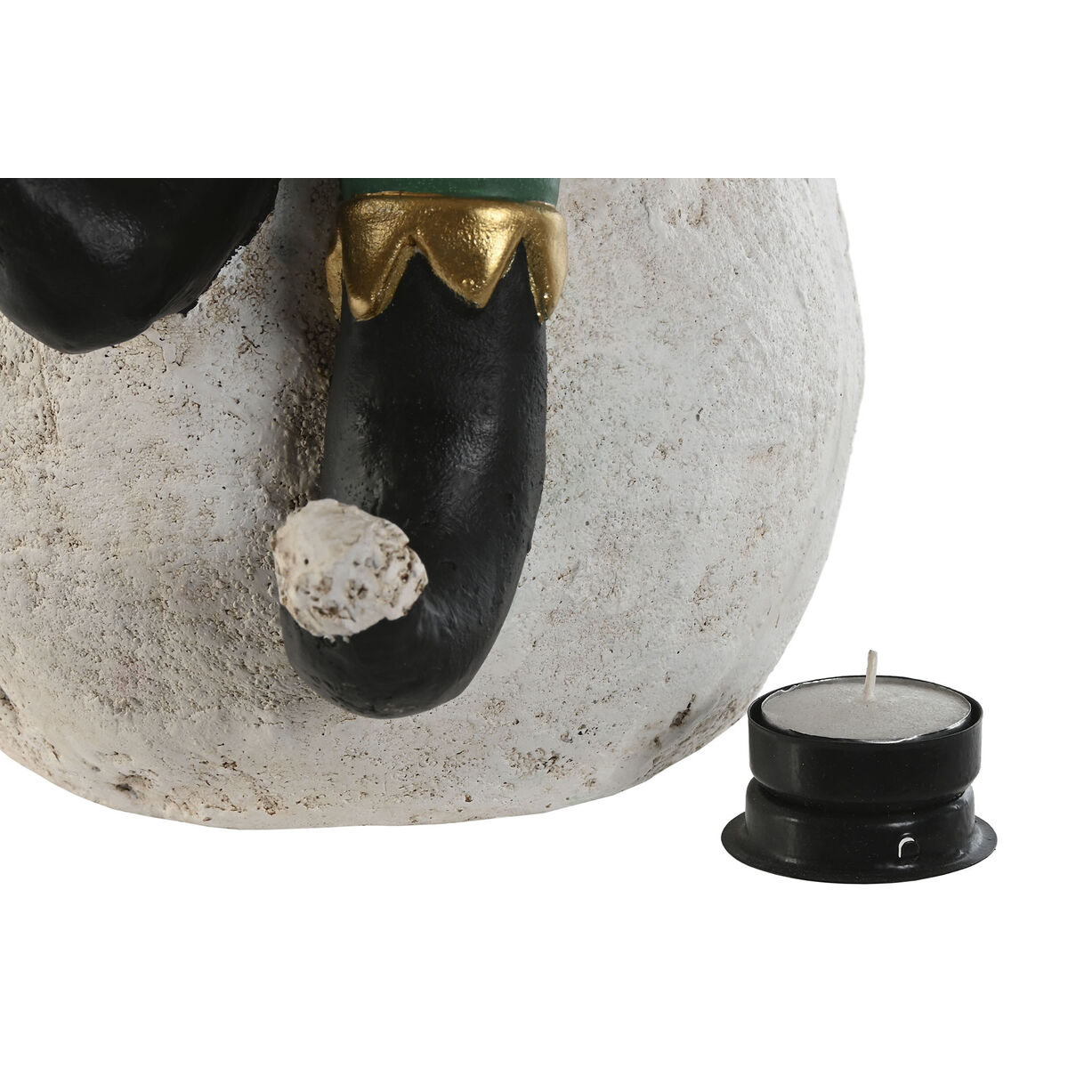 Adorno Navideño Home ESPRIT Blanco Negro Rojo Verde Elfo 26 x 26 x 42 cm 2 S3058496_1