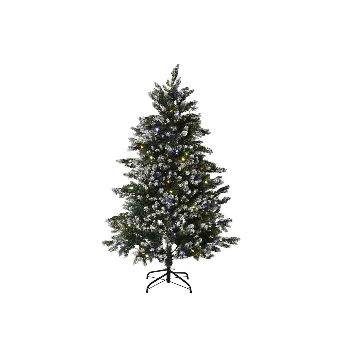 Árbol de Navidad Home ESPRIT Verde Metal Polietileno Nevado 110 x 110 x 150 cm 1 S3058515_0
