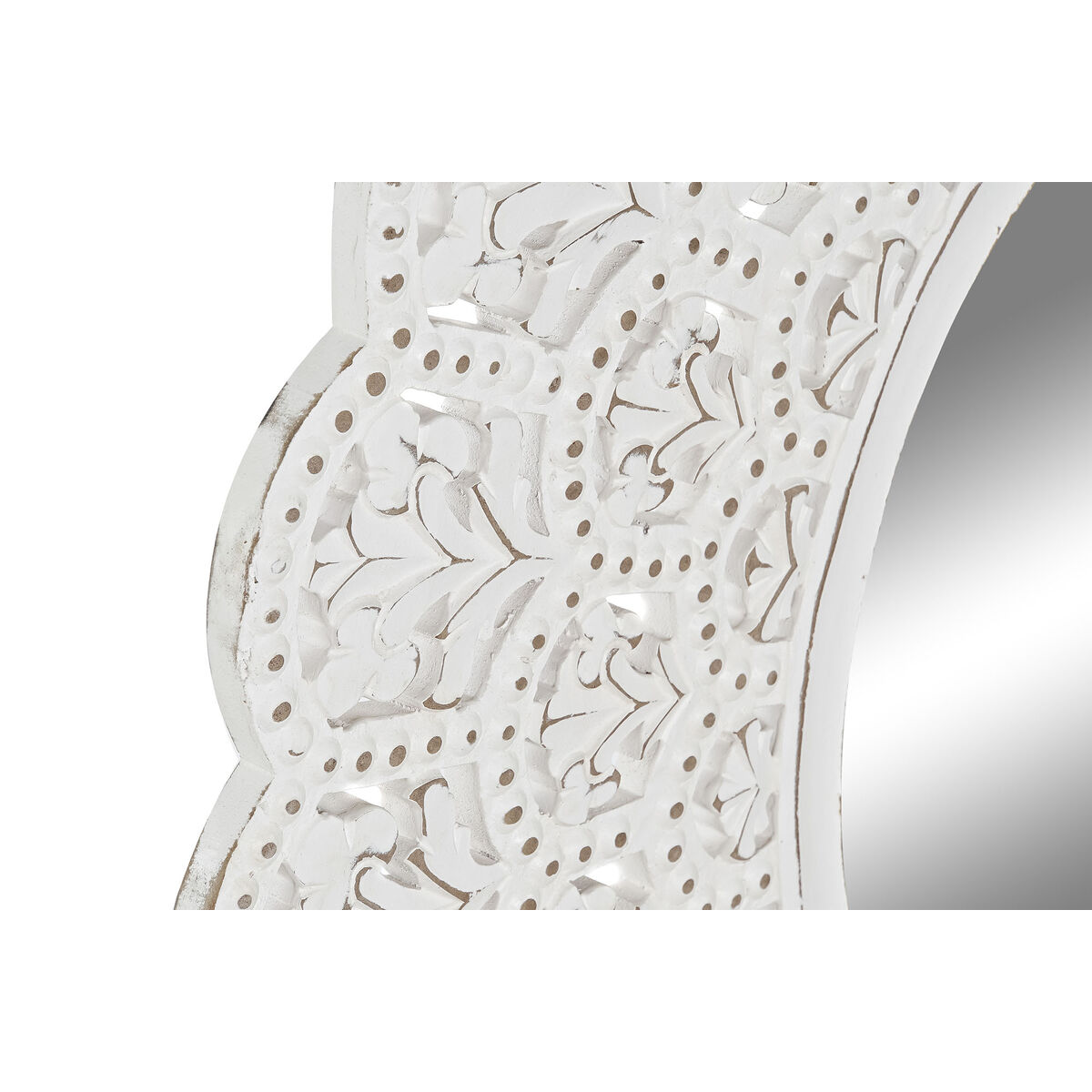 Espejo de pared Home ESPRIT Blanco Indio Decapé 89 x 2 x 89 cm 2 S3057624_1