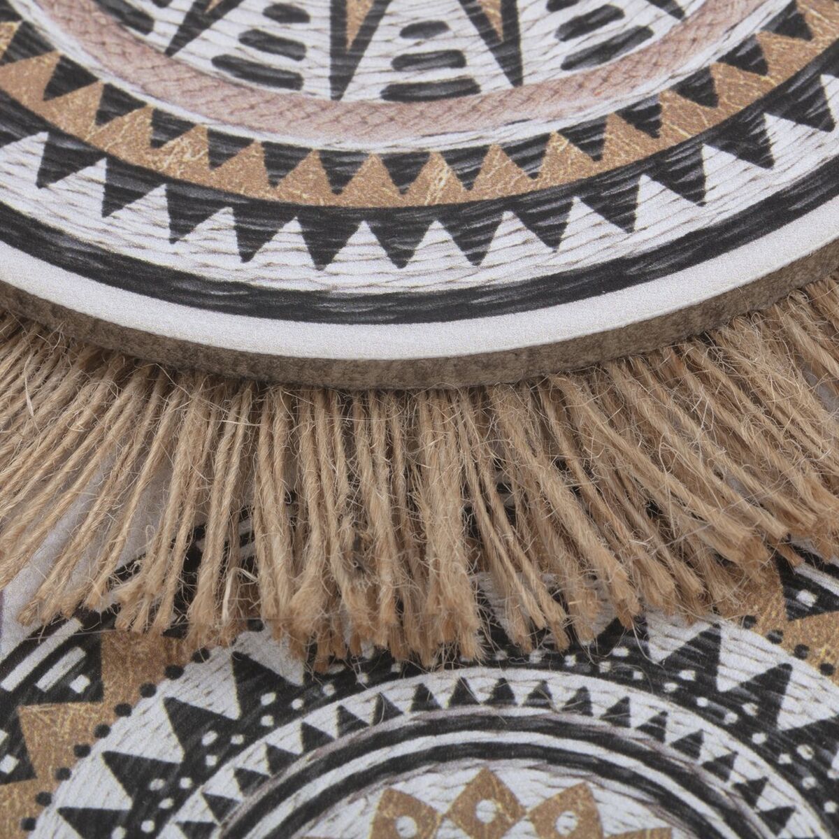 Lienzo Home ESPRIT Blanco Natural Boho 70 x 3 x 50 cm (2 Unidades) 5 S3057733_4