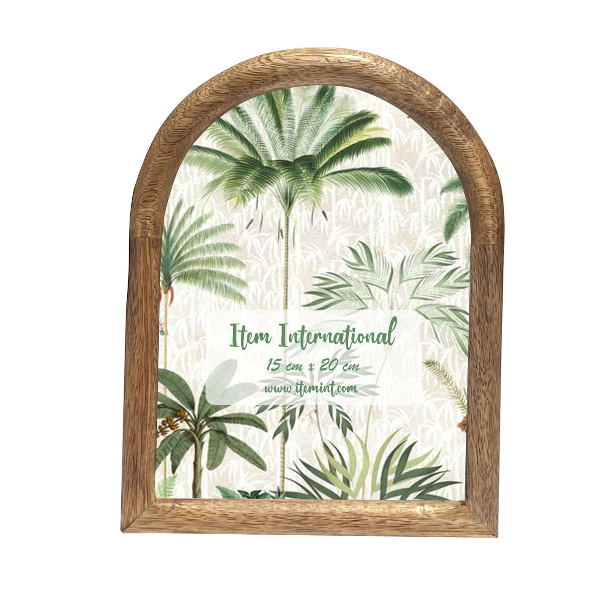 Marco de Fotos Home ESPRIT Natural Cristal Madera de mango Tropical 1 S3059729_0