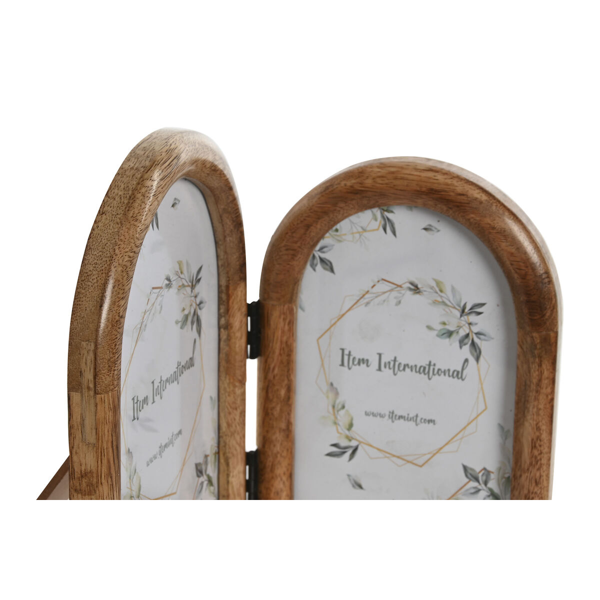 Marco de Fotos Home ESPRIT Natural Cristal Madera de mango Tropical (2 Unidades) 2 S3059730_1