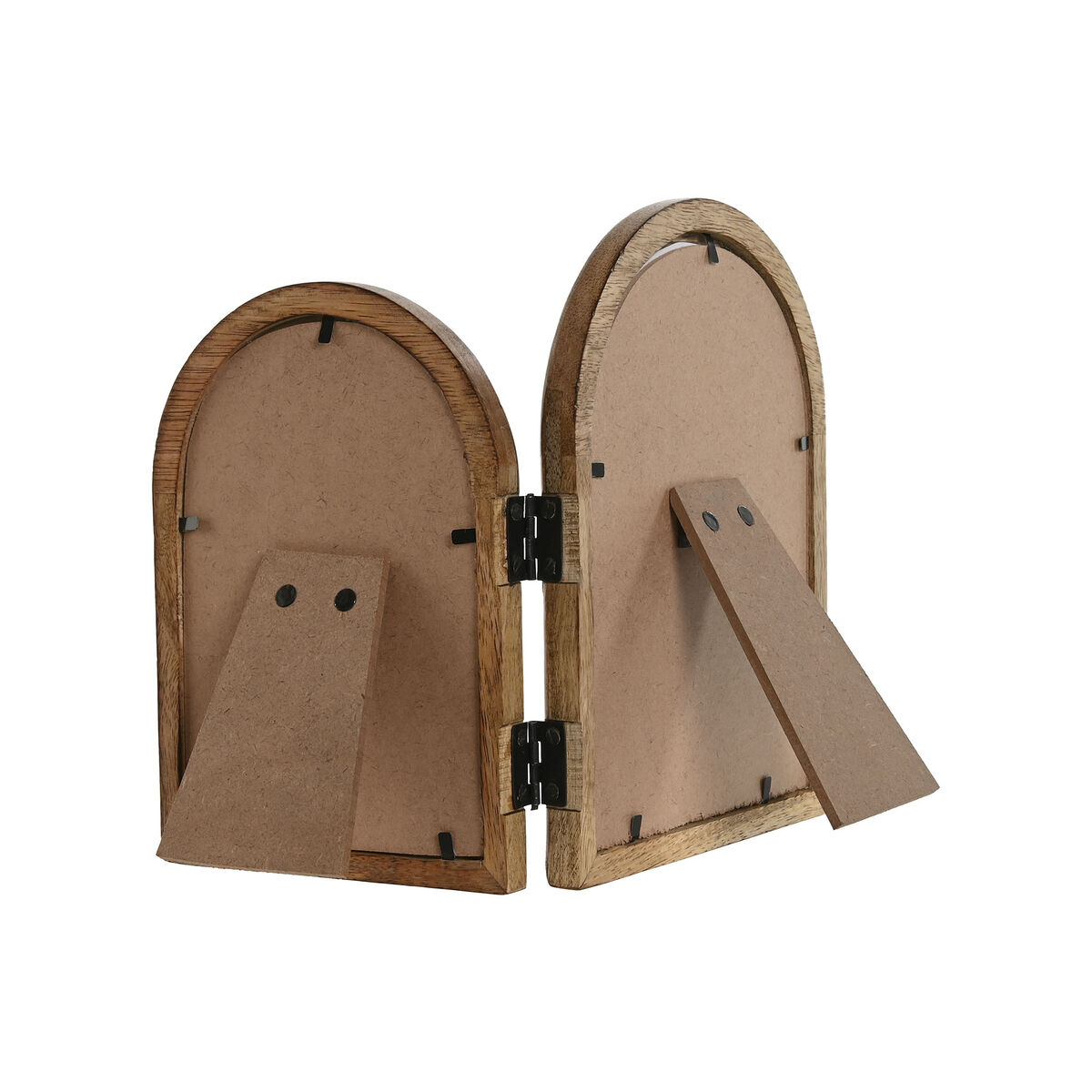 Marco de Fotos Home ESPRIT Natural Cristal Madera de mango Tropical (2 Unidades) 3 S3059730_2