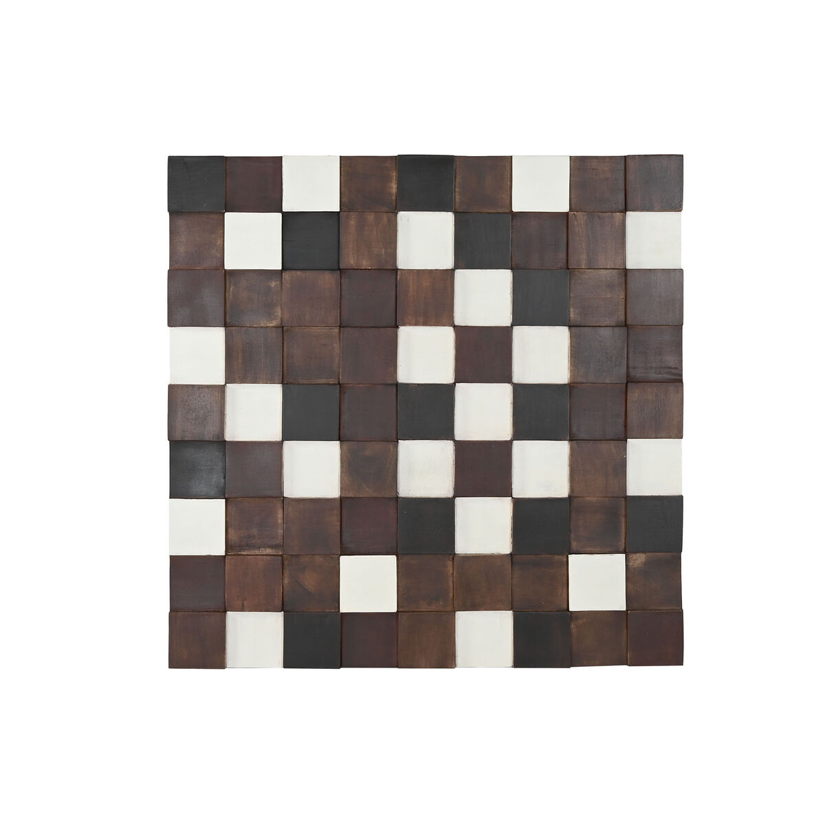 Decoración de Pared Home ESPRIT Blanco Negro Natural Moderno 90 x 4 x 90 cm 1 S3058099_0