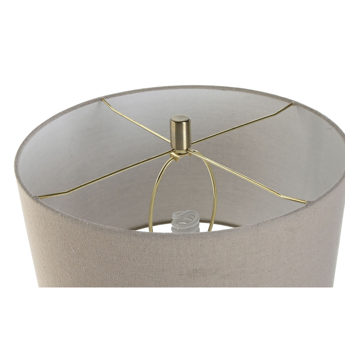 Lámpara de mesa Home ESPRIT Beige Dorado 2 S3058130_1