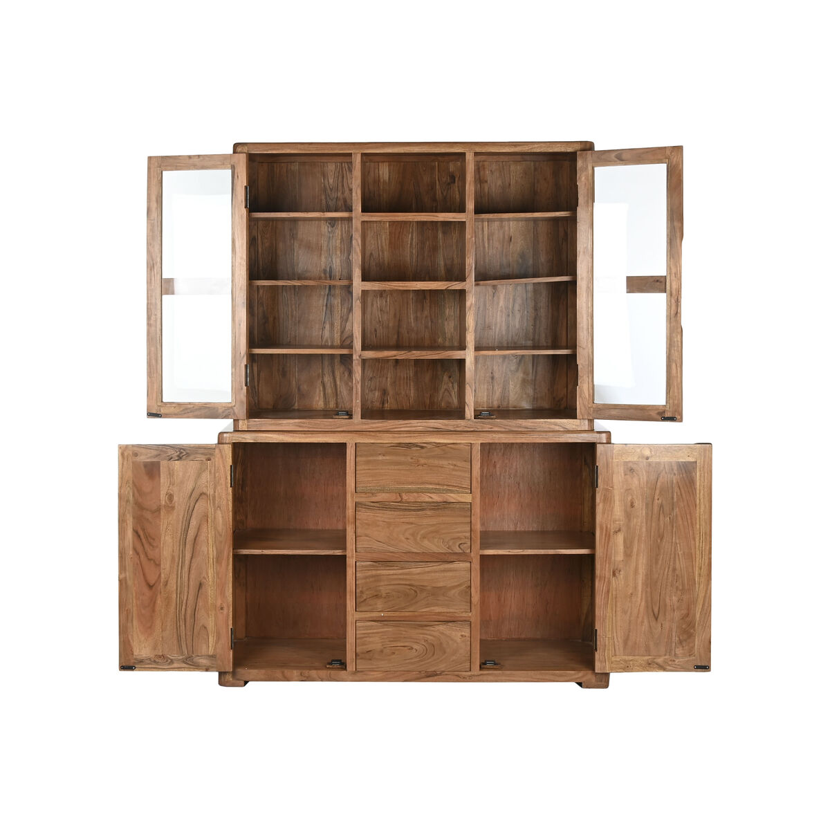 Vitrina Home ESPRIT Marrón Cristal Acacia 140 x 45 x 180 cm 3 S3059399_2