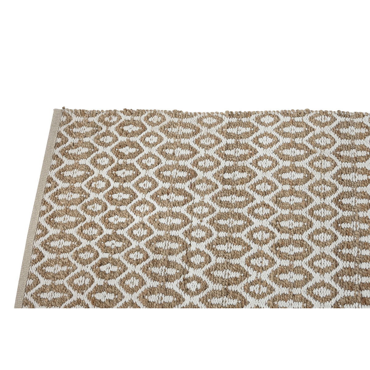 Alfombra Home ESPRIT Blanco Marrón Boho 75 x 175 cm 2 S3058361_1