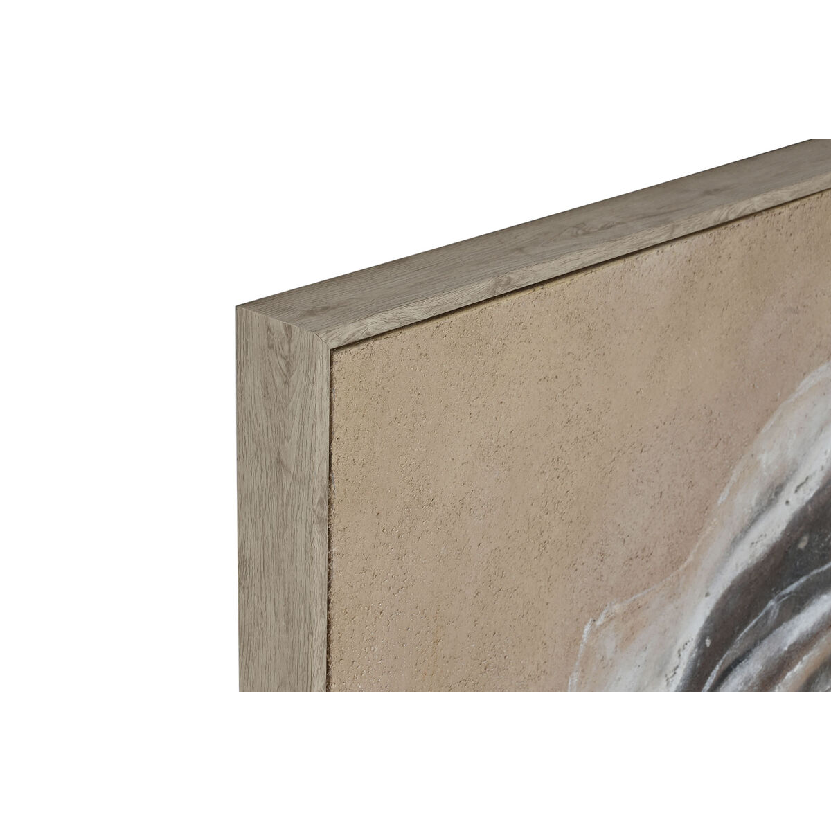 Cuadro Home ESPRIT Blanco Beige Yute Poliestireno Abstracto Moderno 102 x 3,2 x 102 cm (2 Unidades) 2 S3058305_1