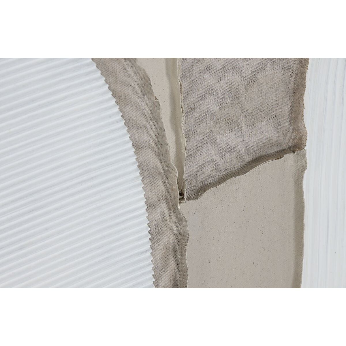 Cuadro Home ESPRIT Blanco Beige Abstracto Escandinavo 62 x 3,8 x 82 cm (2 Unidades) 3 S3058314_2