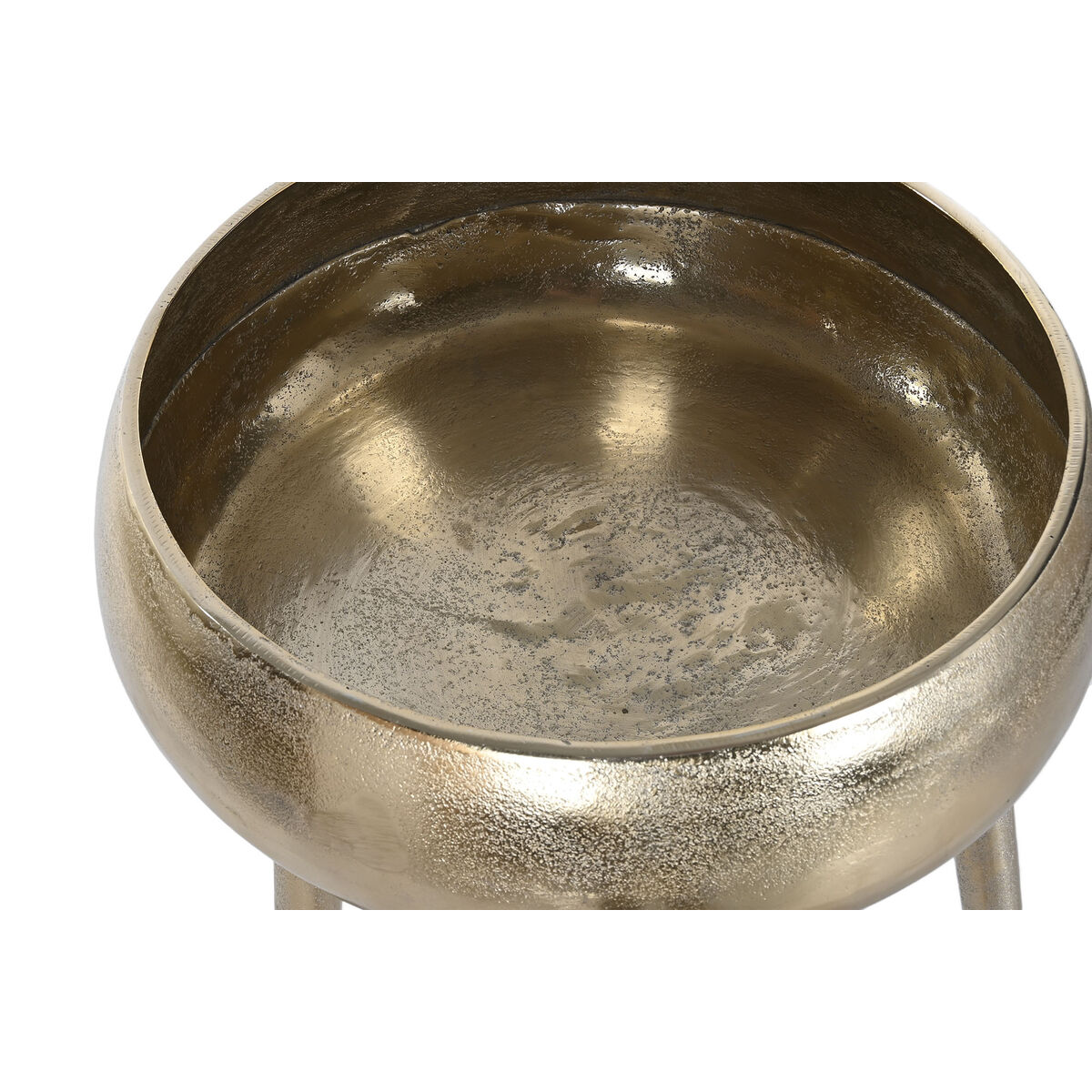 Macetero Home ESPRIT Dorado Aluminio Moderno 35,5 X 35,5 X 77 cm 2 S3058923_1