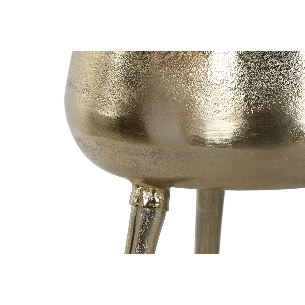 Macetero Home ESPRIT Dorado Aluminio Moderno 46 X 46 X 100 cm 3 S3058924_2