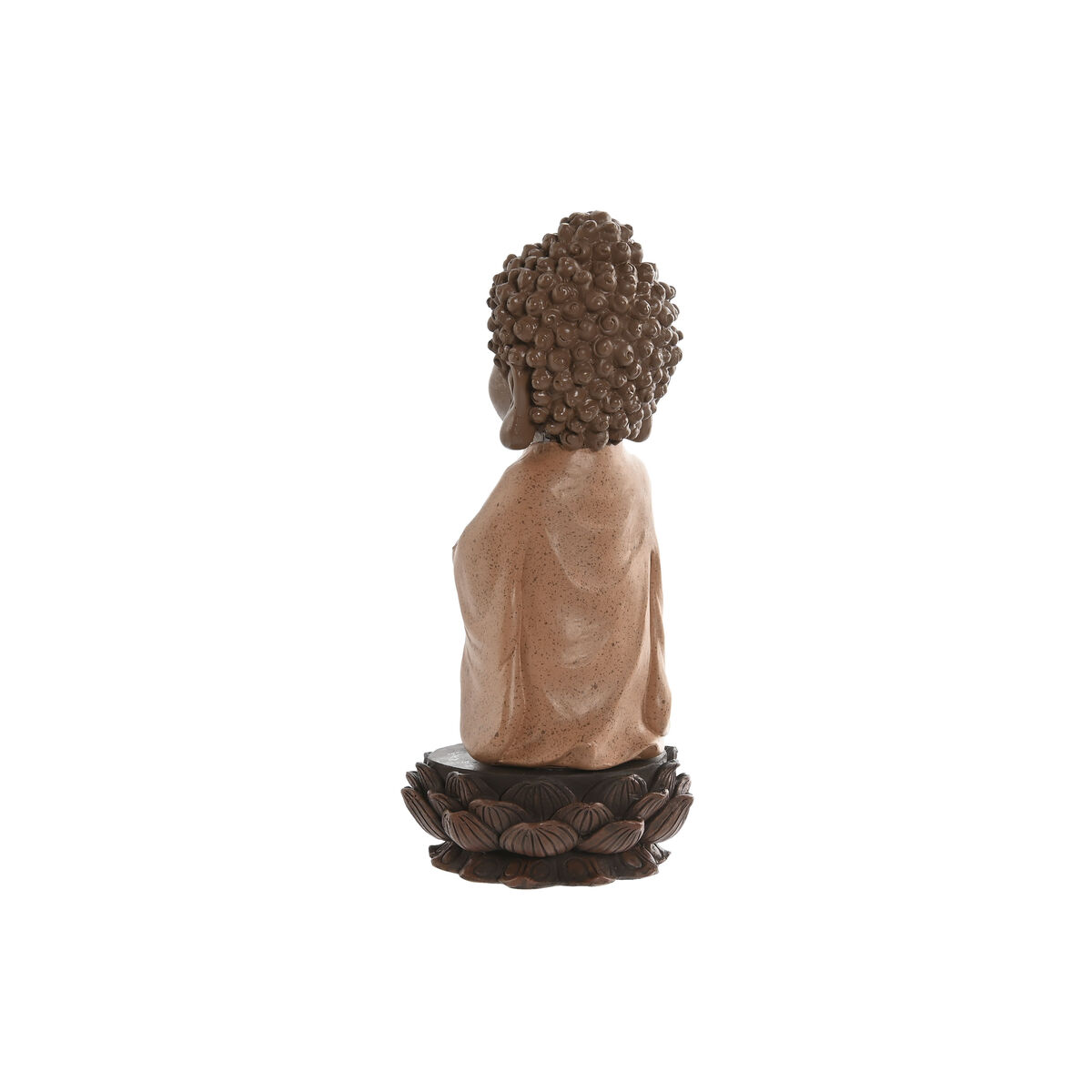 Figura Decorativa Home ESPRIT Marrón Naranja Coral Lima Resina Buda Oriental 9 x 9 x 21 cm (3 Unidades) 3 S3058709_2