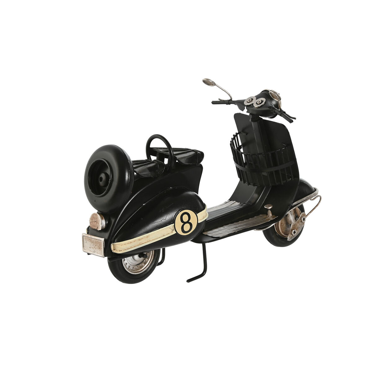 Figura Decorativa Home ESPRIT Blanco Negro Verde Vintage 26 x 10 x 16,5 cm (3 Unidades) 3 S3059493_2