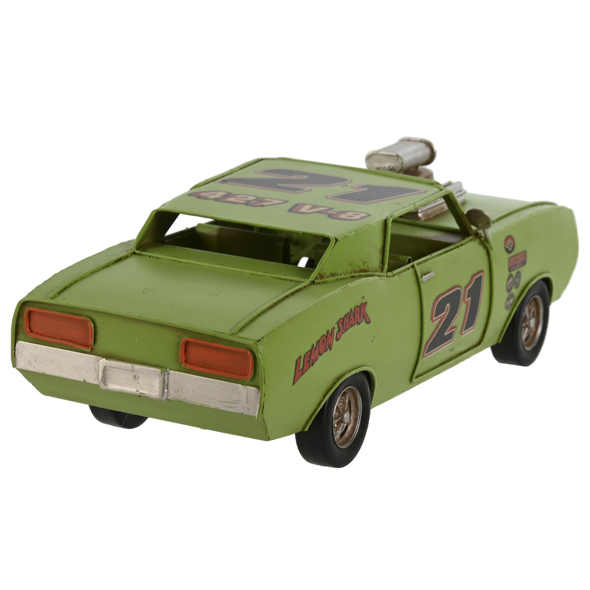 Figura Decorativa Home ESPRIT Rojo Verde Vintage 25,5 x 10 x 8,5 cm (2 Unidades) 3 S3059500_2