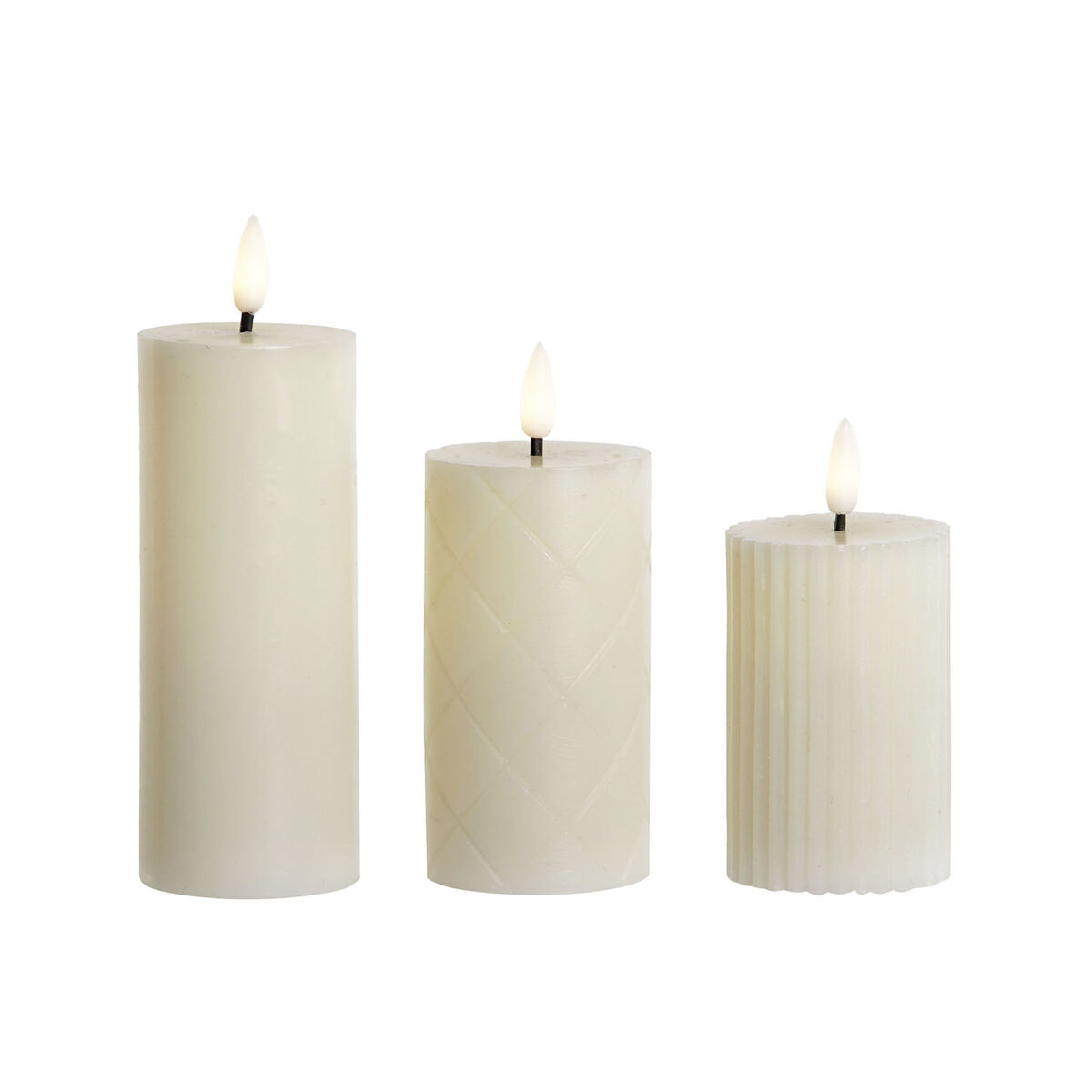 Vela LED Home ESPRIT Beige 5,5 x 5,5 x 13,5 cm (AA) 1 S3059810_0