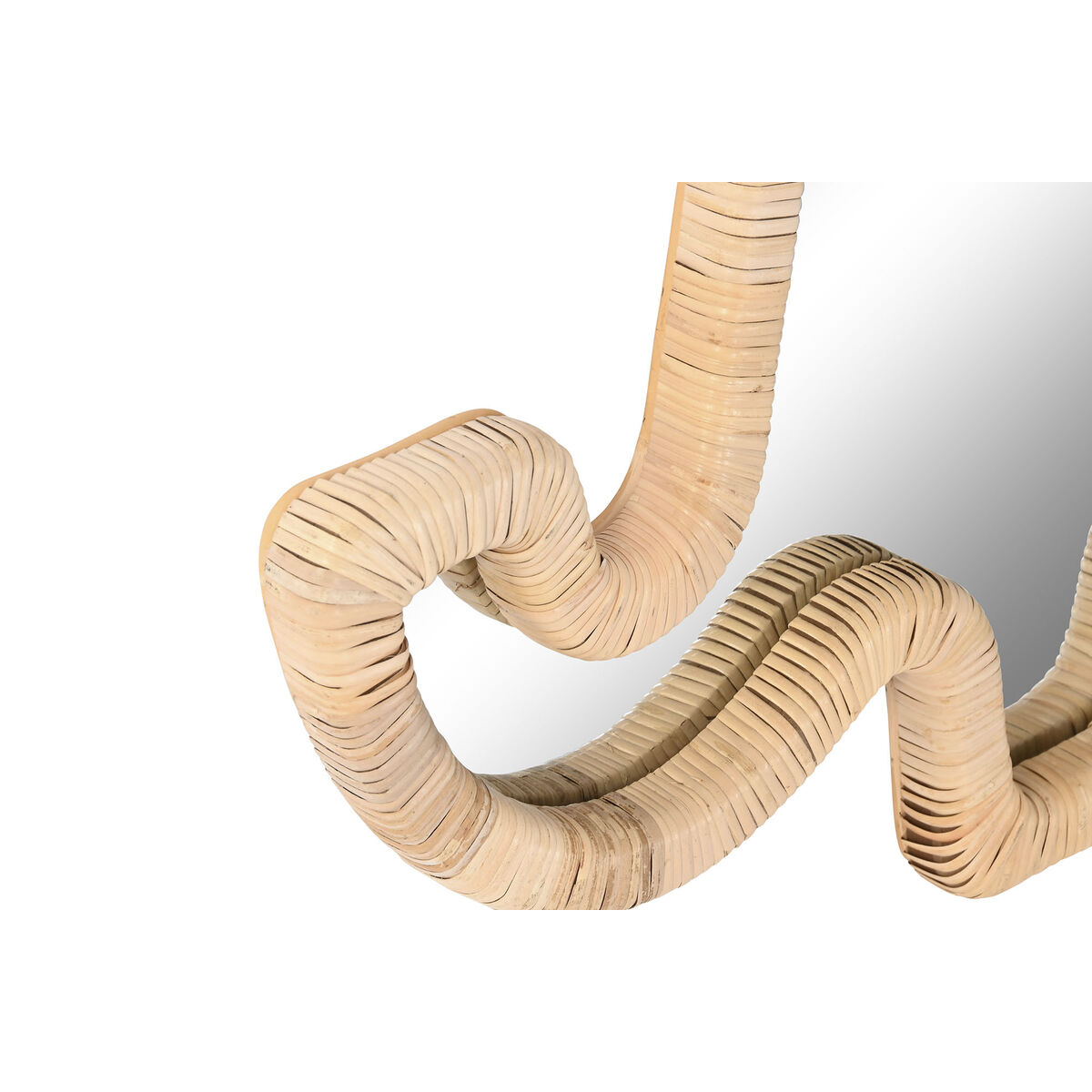 Espejo de pared Home ESPRIT Natural 43 x 3 x 60 cm (2 Unidades) 2 S3060098_1