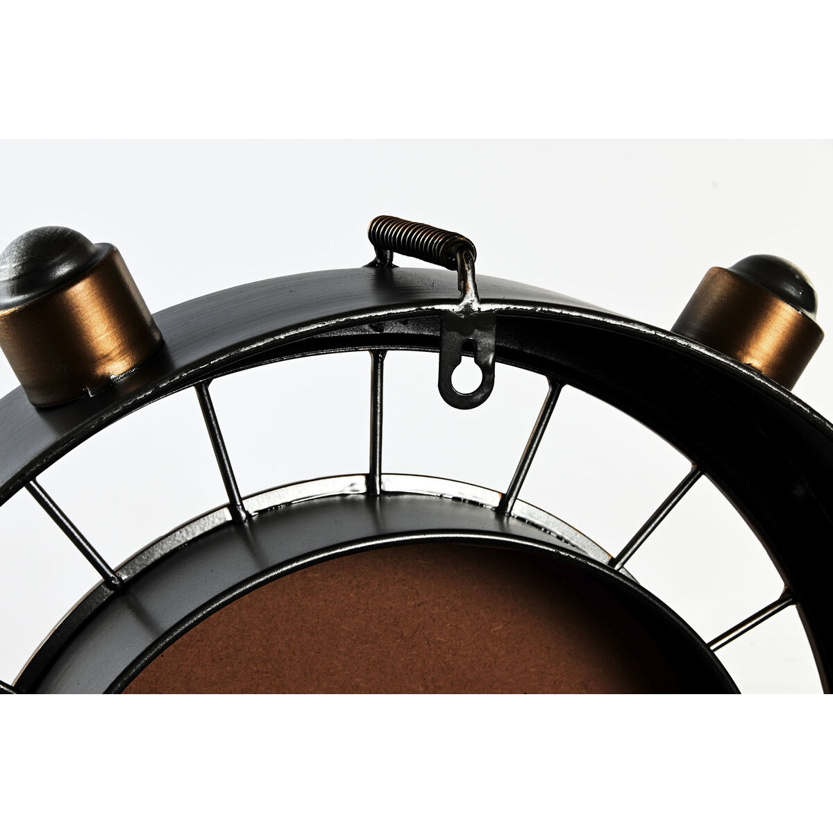 Reloj de Pared Home ESPRIT Dorado Plateado Hierro Vintage 48 x 11 x 44,5 cm 4 S3060636_3