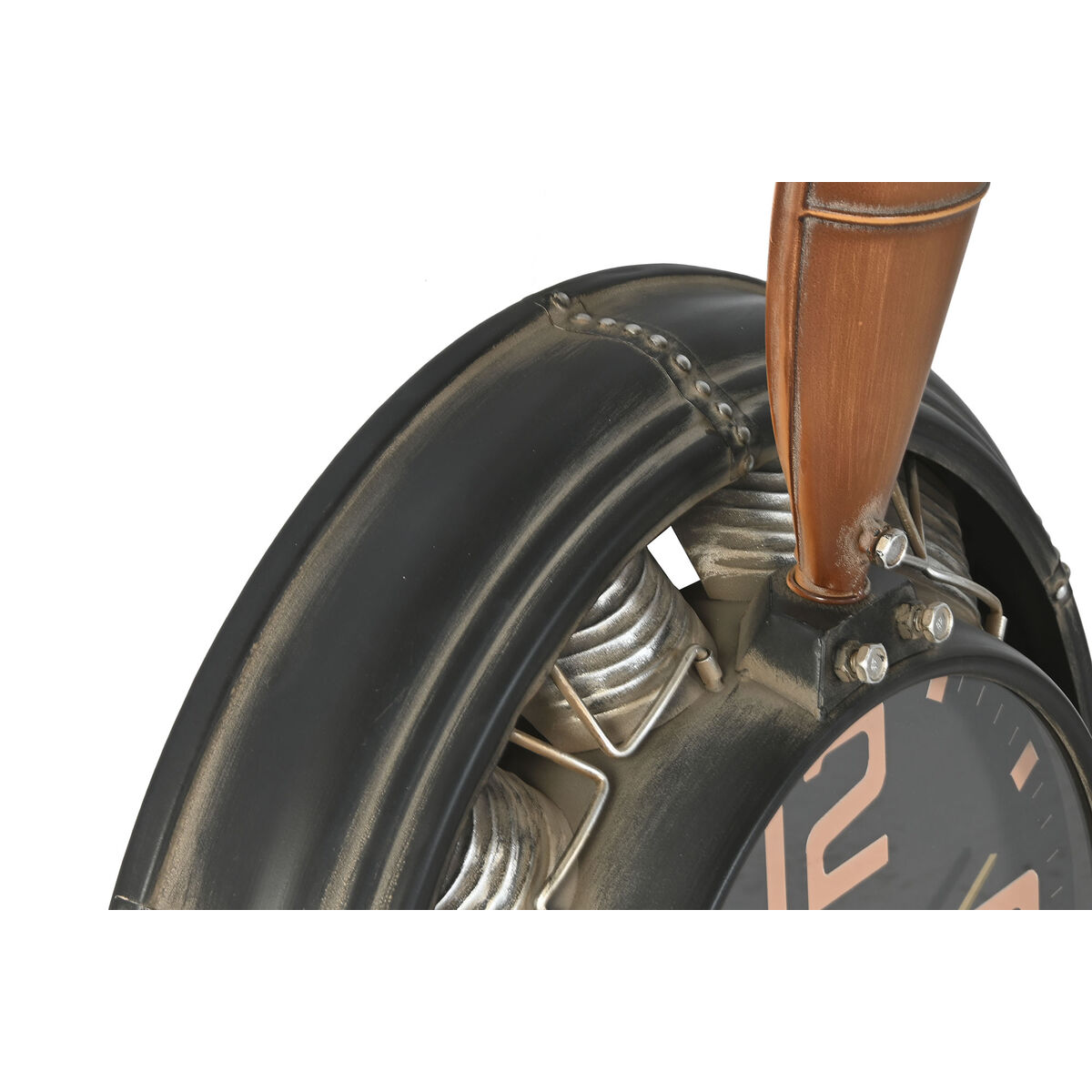 Reloj de Pared Home ESPRIT Marrón Negro Metal Hélices Vintage 118 x 24 x 134 cm 2 S3060637_1