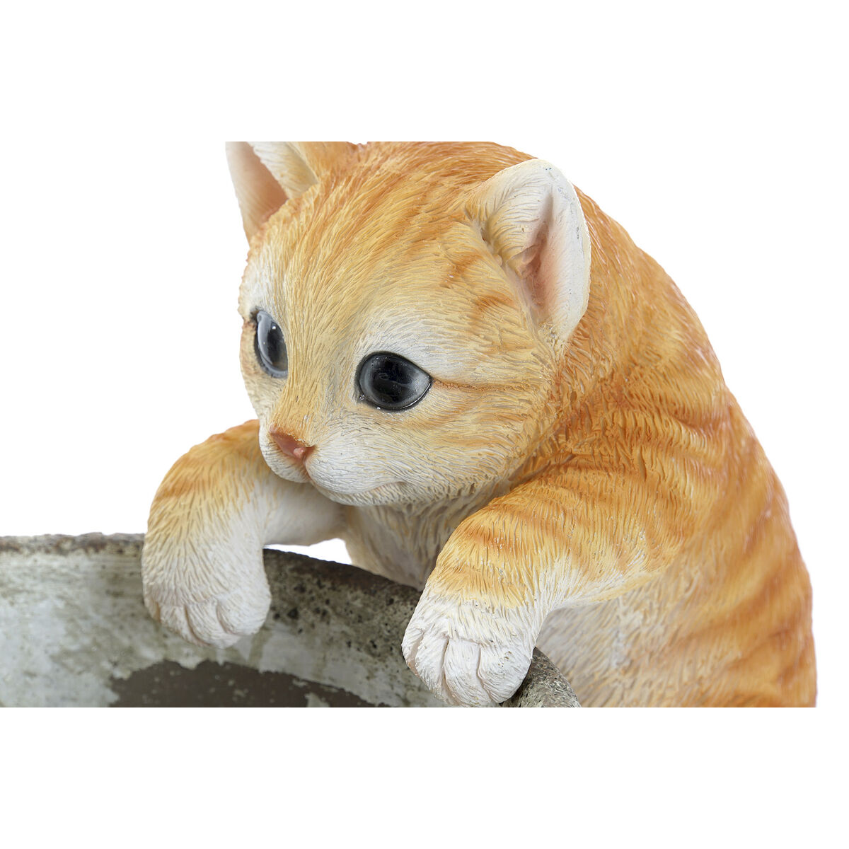 Figura Decorativa Home ESPRIT Blanco Marrón Gris Naranja Animales 9 x 9 x 15,5 cm (3 Unidades) 3 S3060804_2