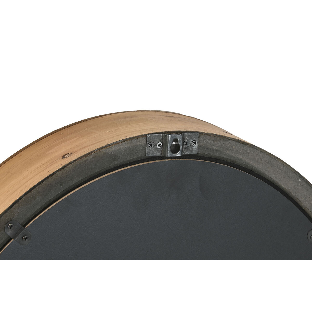 Reloj de Pared Home ESPRIT Plateado Natural Metal Cristal Madera de pino 50 x 8 x 68 cm 4 S3060577_3