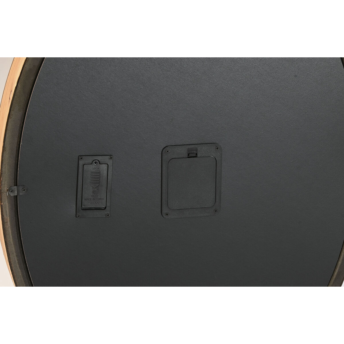 Reloj de Pared Home ESPRIT Plateado Natural Metal Cristal Madera de pino 50 x 8 x 68 cm 5 S3060577_4