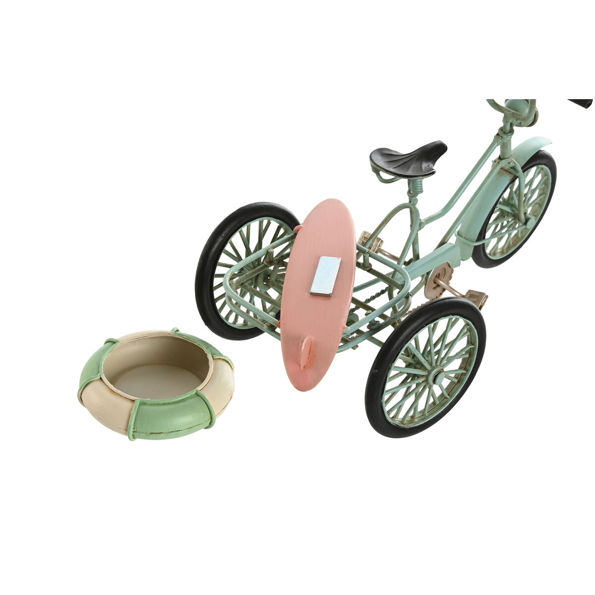 Figura Decorativa Home ESPRIT Azul Blanco Verde Rosa Vintage 26,5 x 12 x 14 cm (3 Unidades) 3 S3060835_2