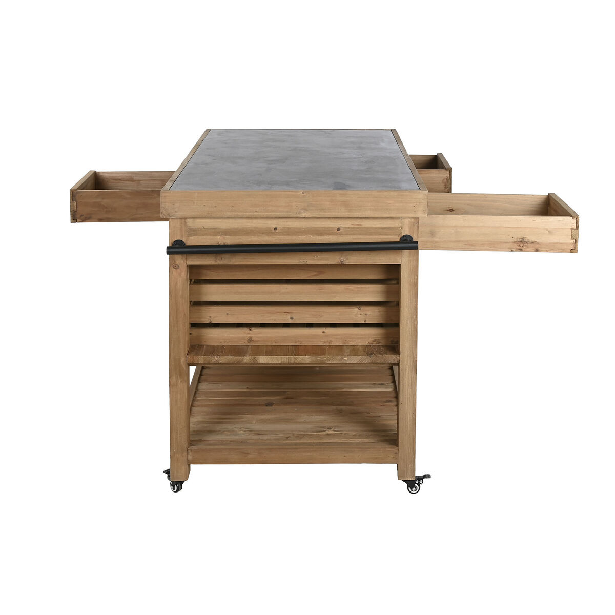 Mueble de cocina Home ESPRIT Negro Natural 142 x 75 x 96 cm 9 S3060848_8