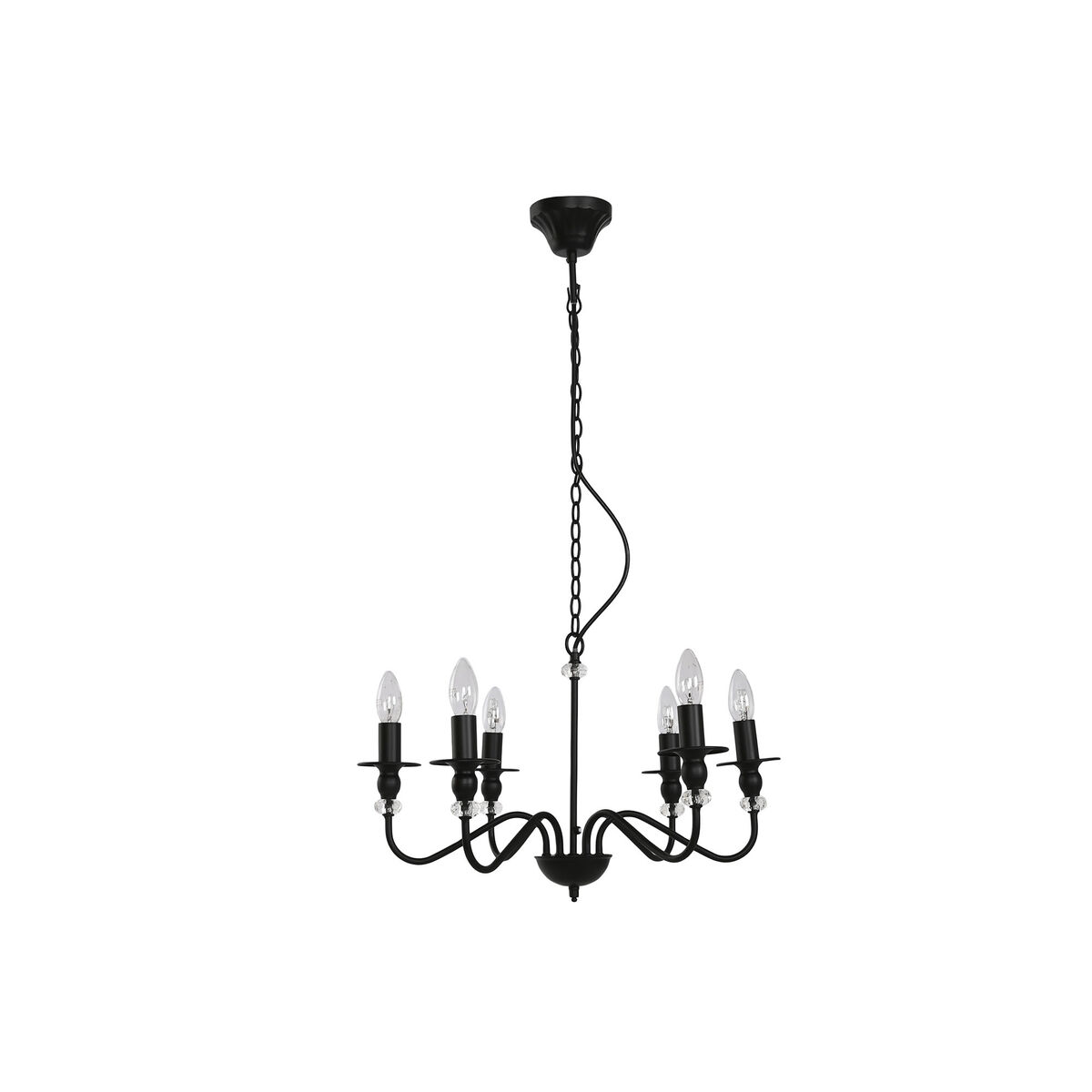 Lámpara de Techo Home ESPRIT Negro Metal 25 W 54 x 54 x 46 cm 1 S3060759_0