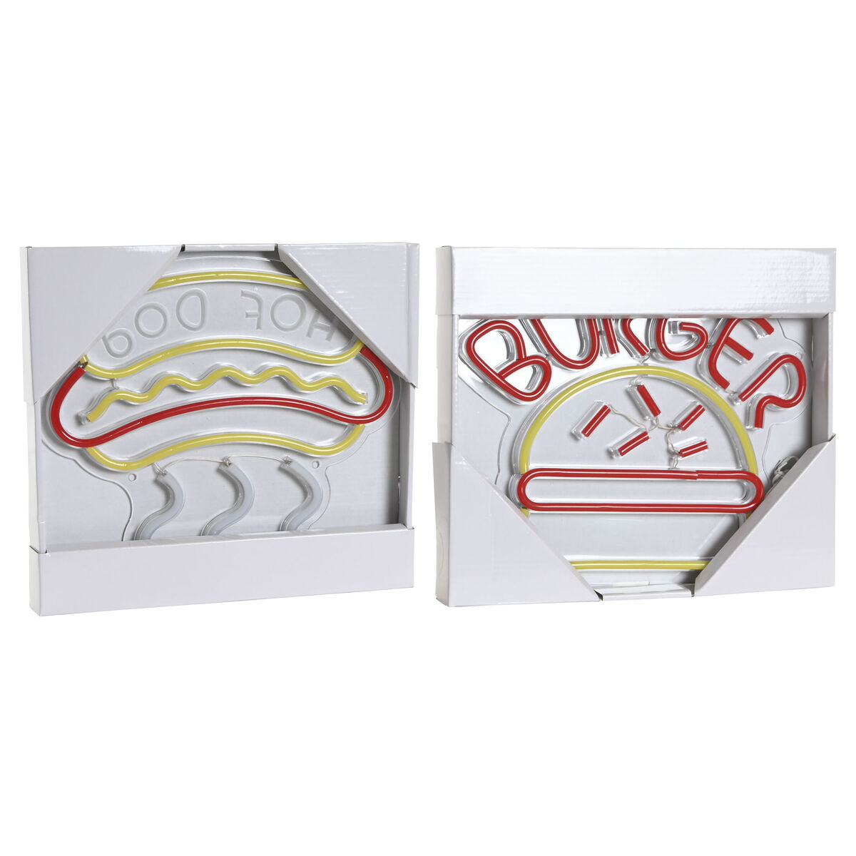 Decoración luminosa Home ESPRIT Acrílico Urbano 30 X 1,5 X 28 CM (2 Unidades) 6 S3061427_5