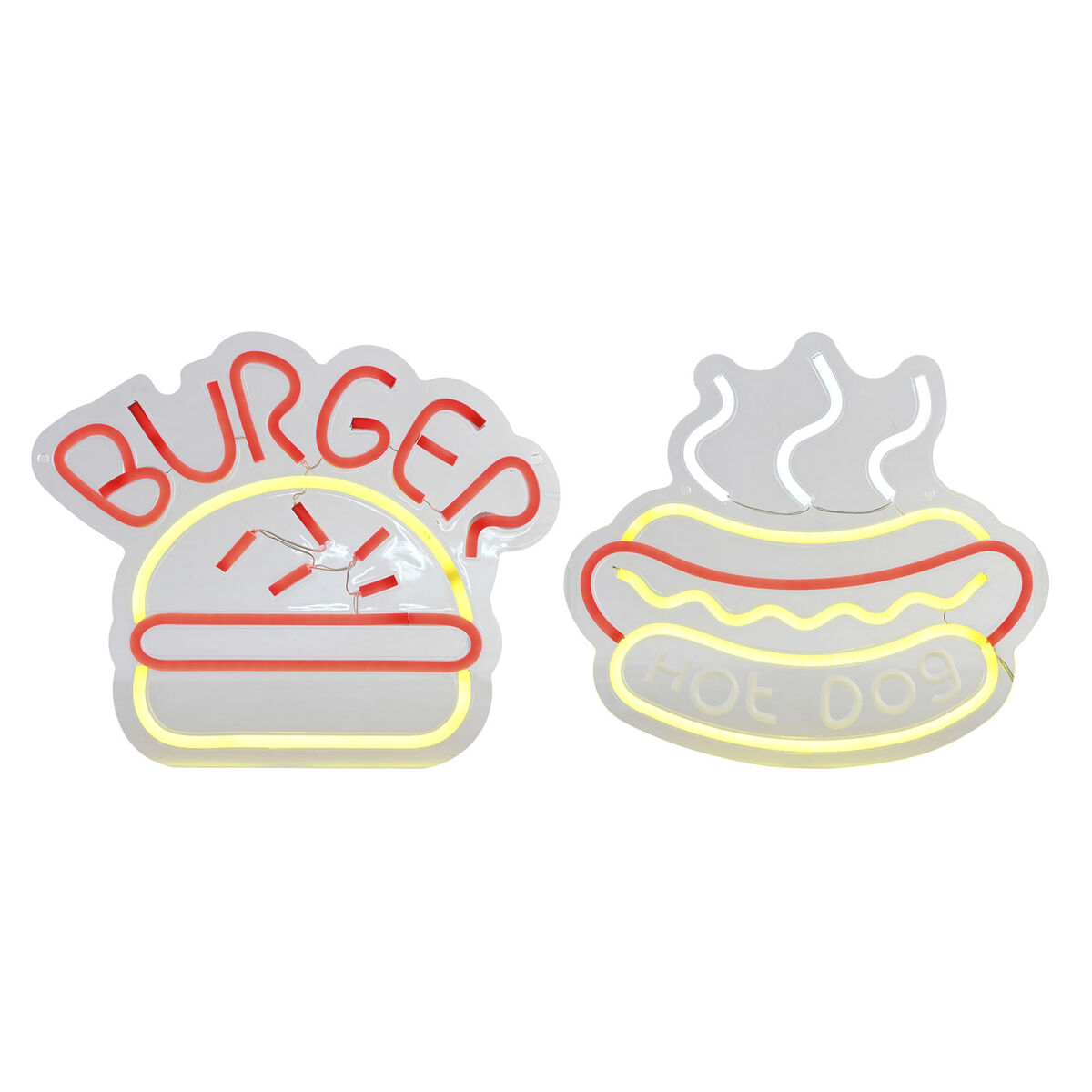 Decoración luminosa Home ESPRIT Acrílico Urbano 30 X 1,5 X 28 CM (2 Unidades) 1 S3061427_0