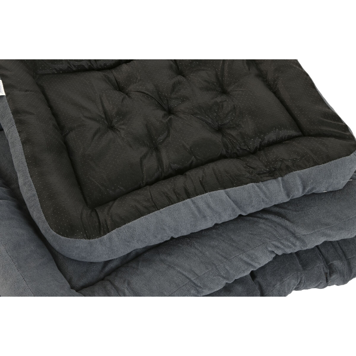 Cama para mascota Home ESPRIT Beige Gris Crema Gris oscuro 72 X 60 X 9 CM 2 Unidades 4 S3061428_3