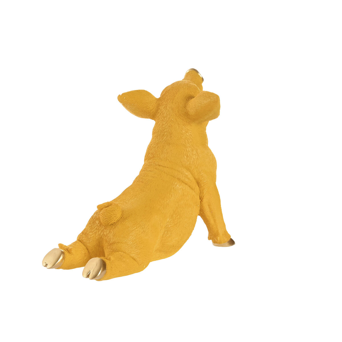 Figura Decorativa Home ESPRIT Amarillo Verde Rosa Dorado Cerdo 30,5 X 15 X 25 CM (2 Unidades) 3 S3061602_2