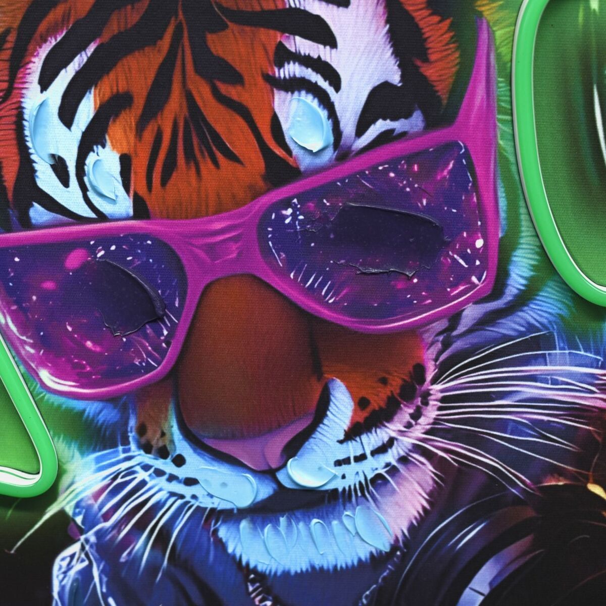 Cuadro con LED Home ESPRIT Negro Vintage 83 x 3,7 x 83 cm (2 Unidades) 2 S3061982_1