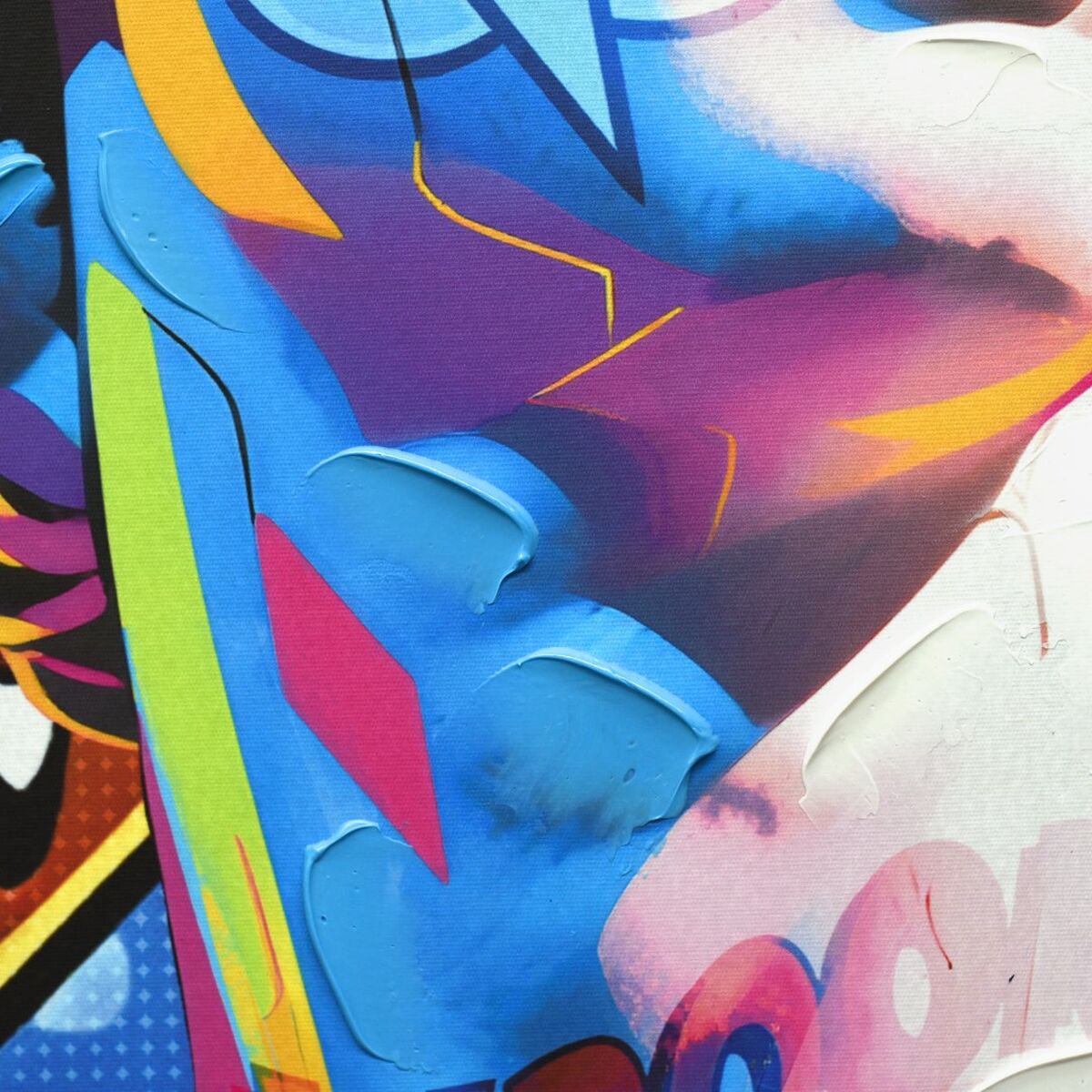 Cuadro con LED Home ESPRIT Azul Verde Moderno 83 x 3 x 83 cm (2 Unidades) 4 S3061985_3