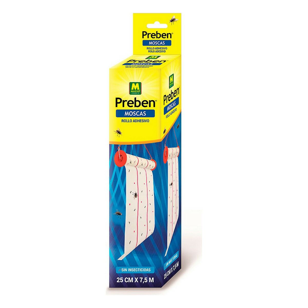 Matamoscas Massó 25 x 7,5 cm Cinta Adhesiva Rollo 1 S7905627_0