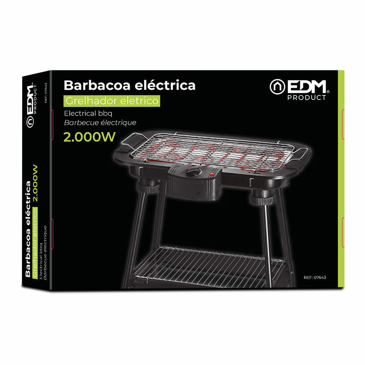 Barbacoa Eléctrica EDM 07643 2000 W 2 S7901375_1