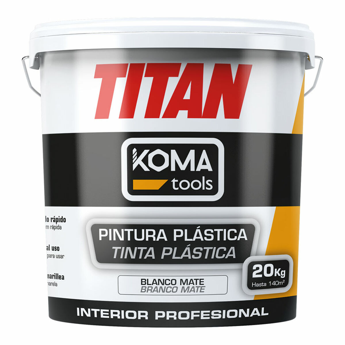 Pintura plástica Koma Tools TITAN Blanco 20 kg 1 S7925149_0