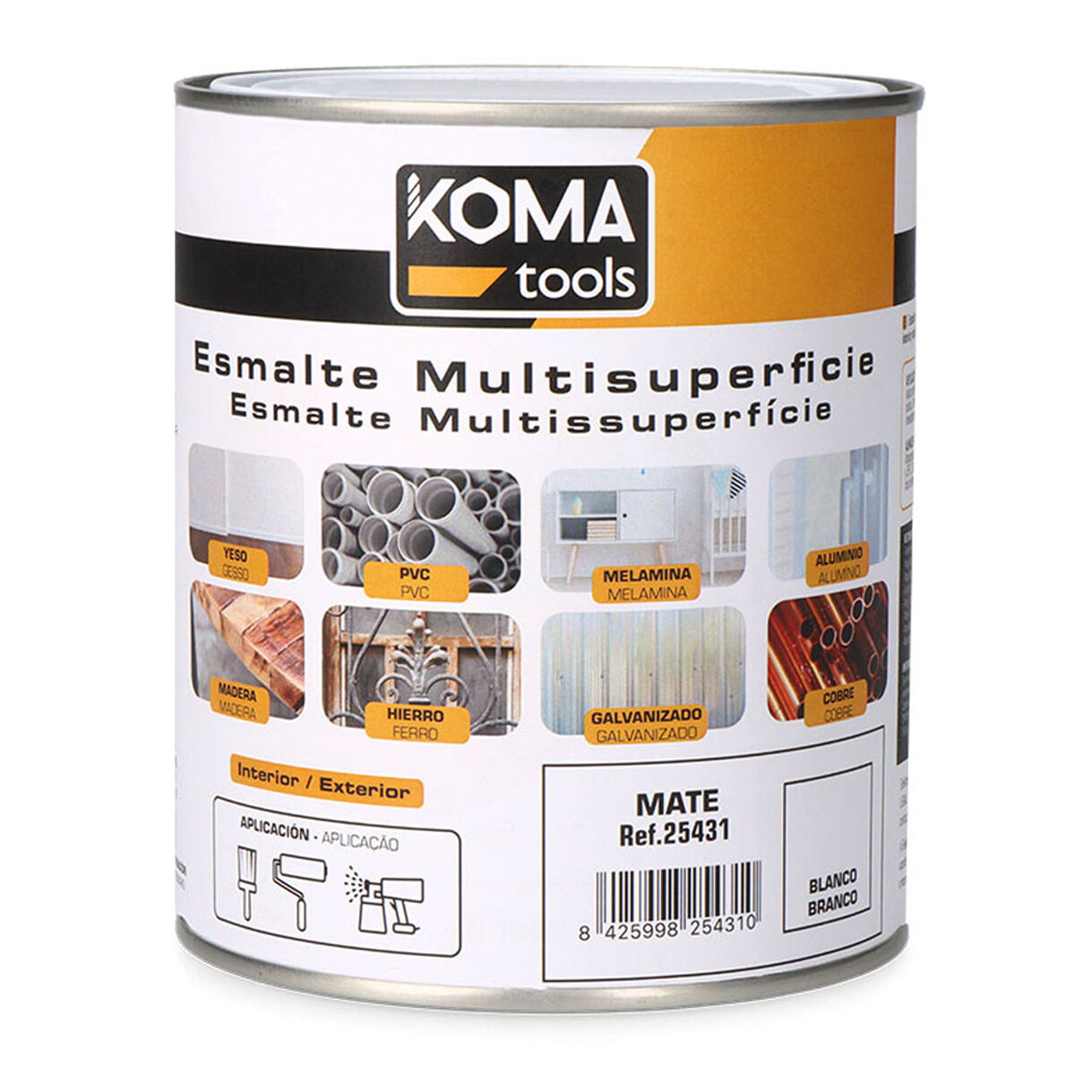 Esmalte acrílico Koma Tools Blanco 750 ml Mate 1 S7922780_0
