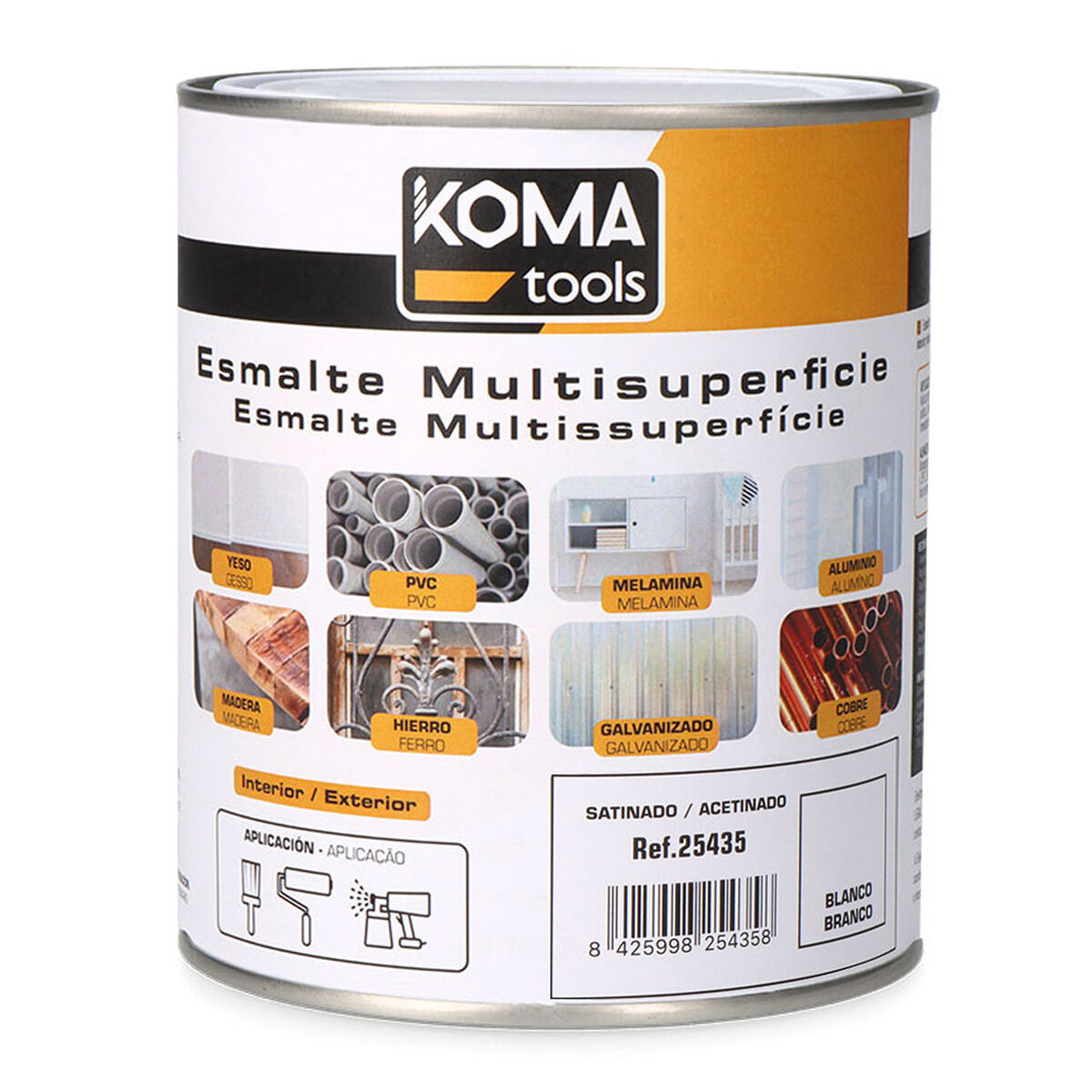 Esmalte acrílico Koma Tools Blanco 750 ml Satinado 1 S7922784_0