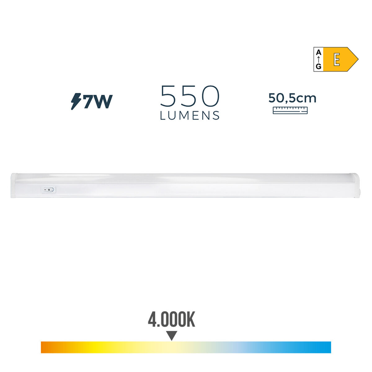 Tubo LED EDM 31695 A E 7 W 600 lm (4000 K) 2 S7915463_1
