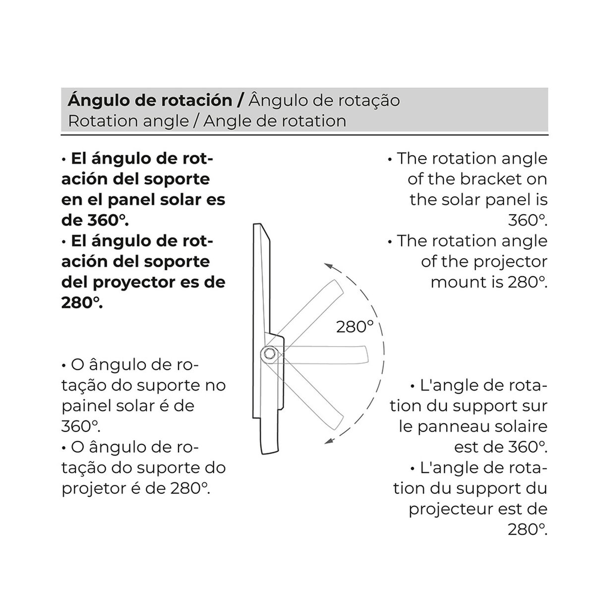 Foco Proyector EDM 31855 200 W 1500 lm Mando a distancia Panel solar fotovoltaico (6500 K) 6 S7920753_5